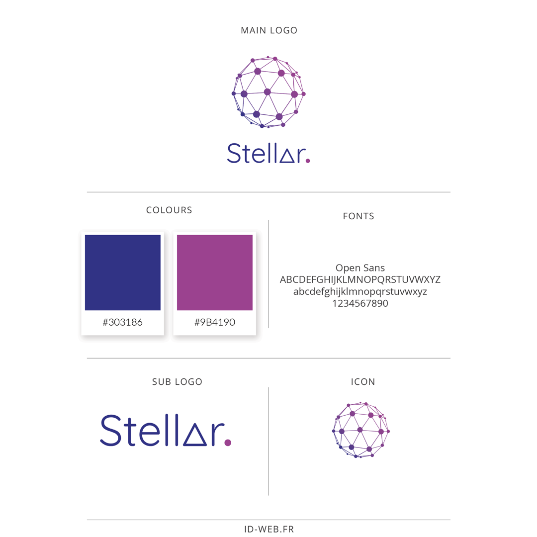 identité visuelle de Stellar mentoring